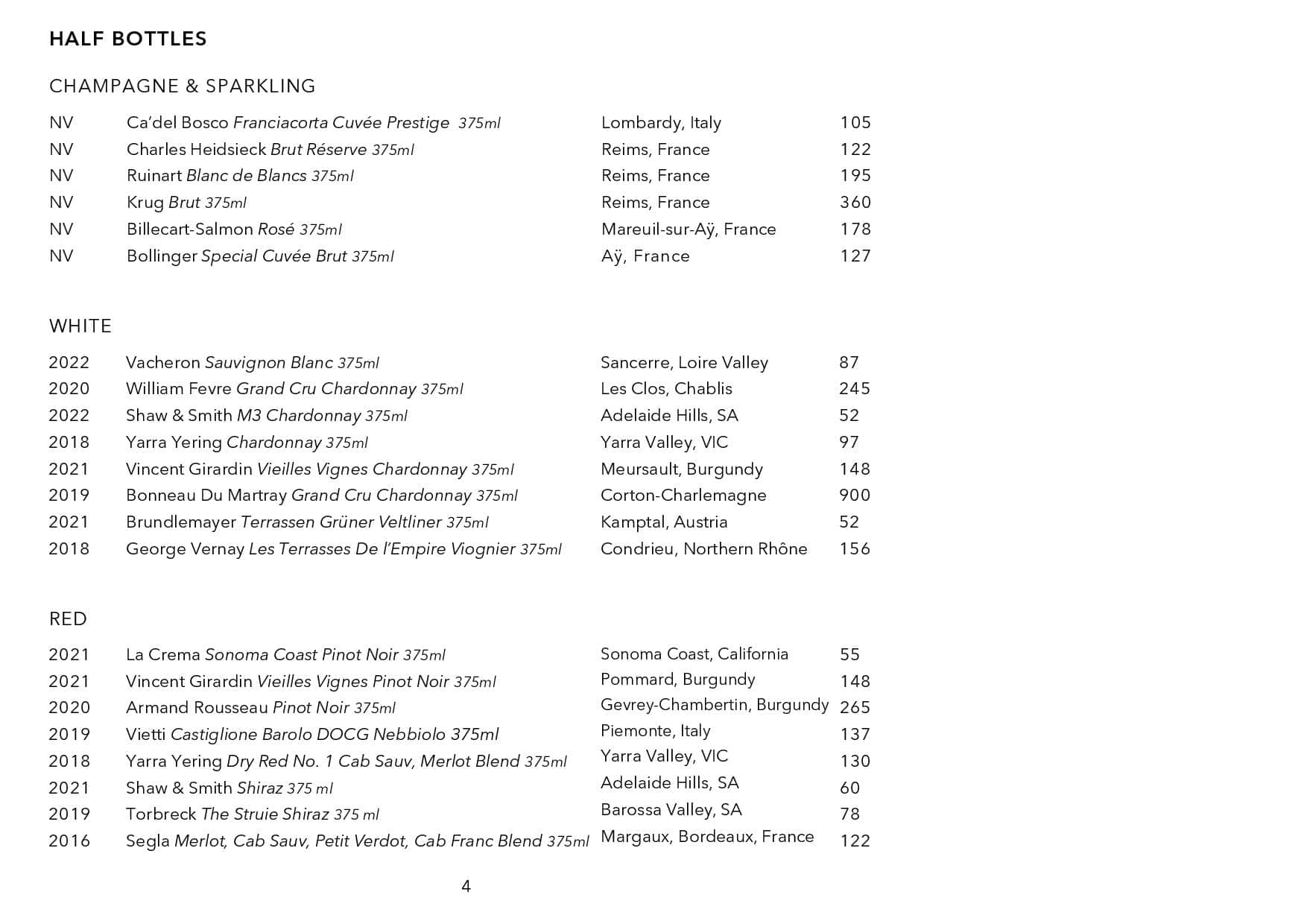Sails Wine List Page 004