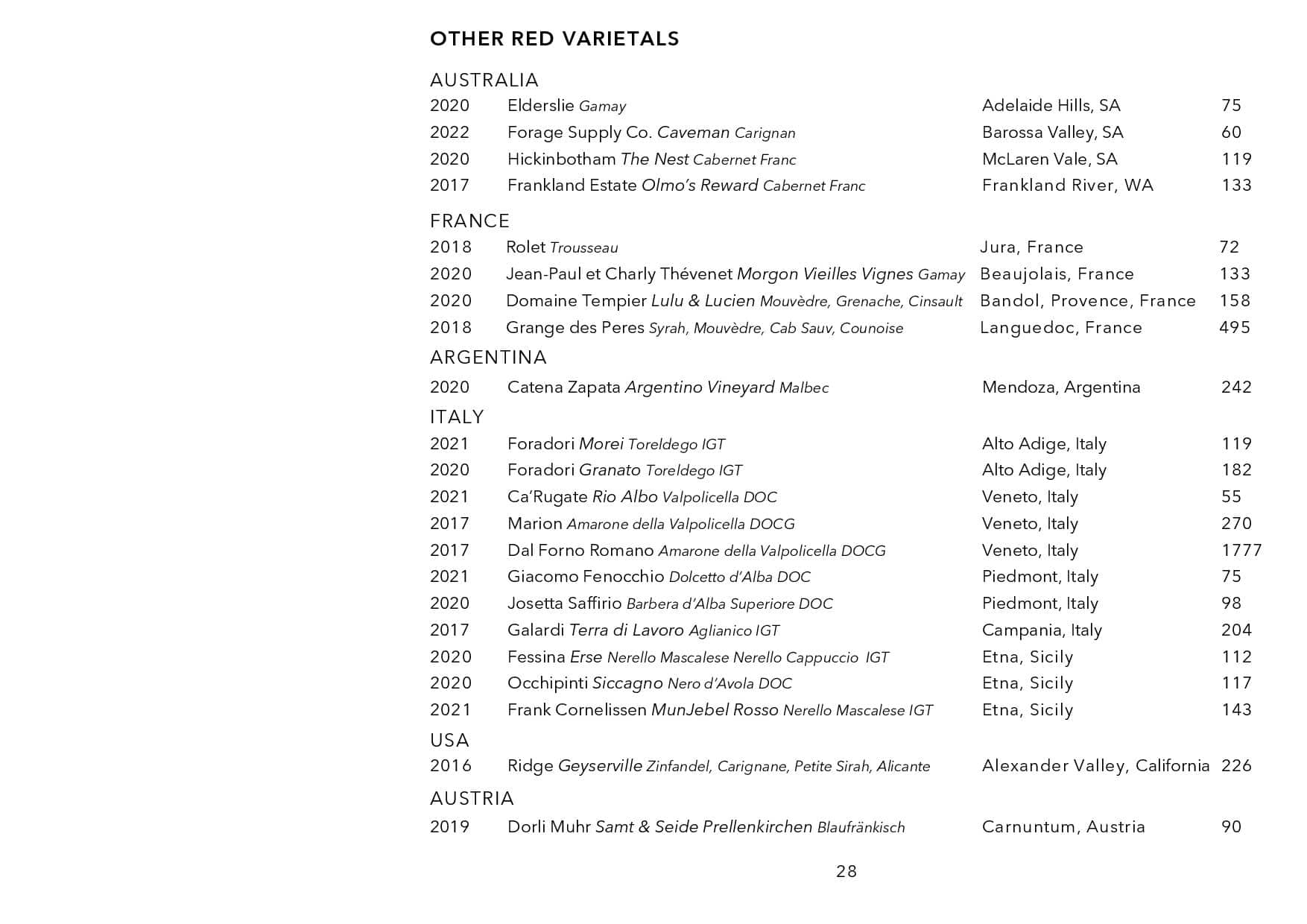 Sails Wine List Page 029
