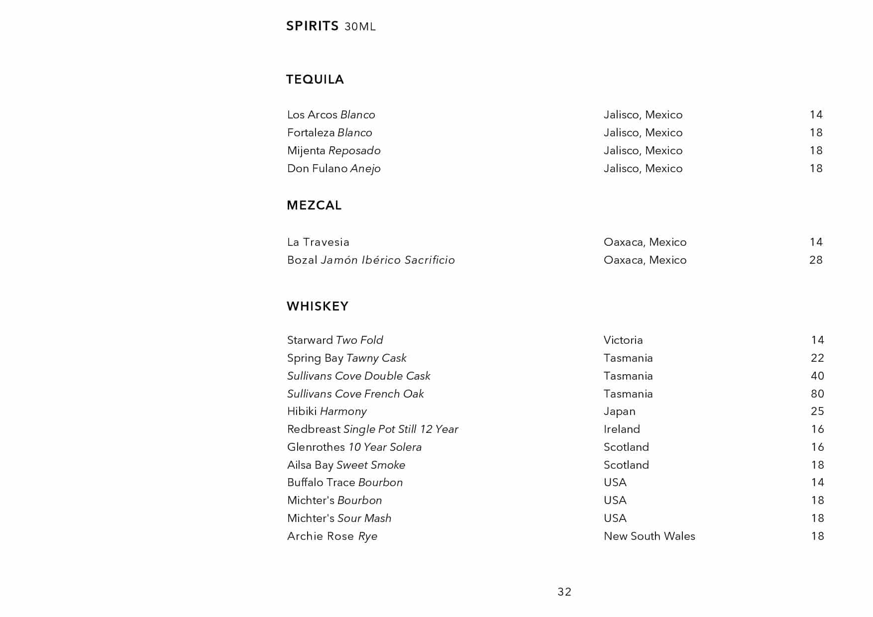 Sails Wine List Page 033
