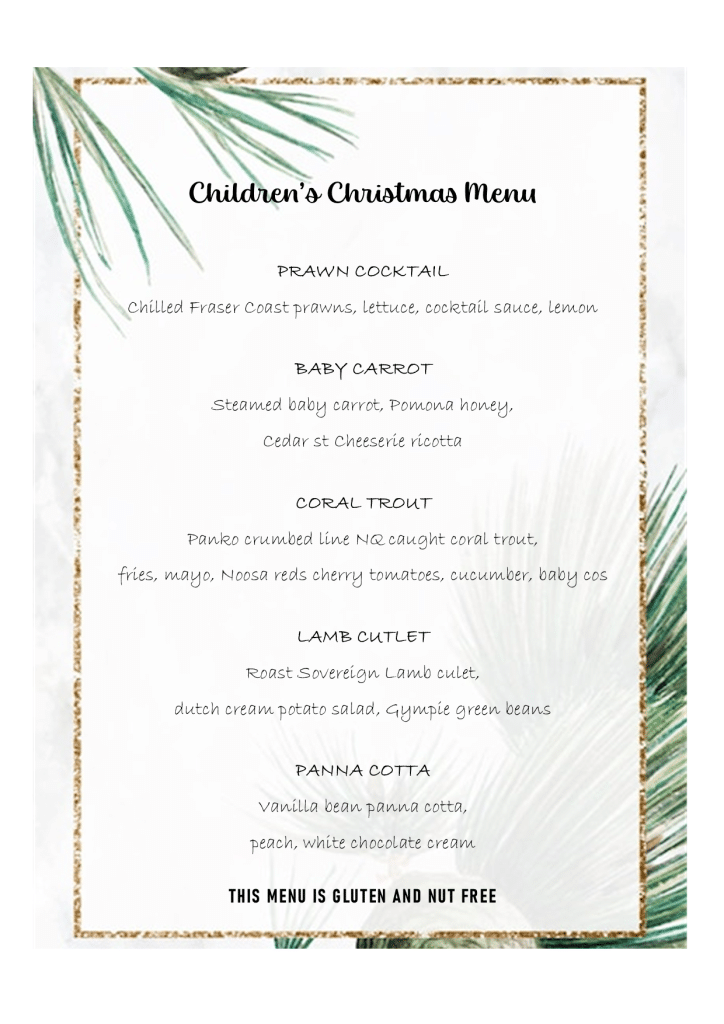 Noosa Christmas Day Sails Restaurant, Noosa Beachfront